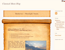 Tablet Screenshot of classicalmusicblog.com